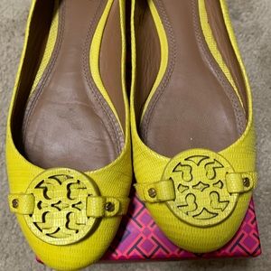 Snake printed Tory Burch flats